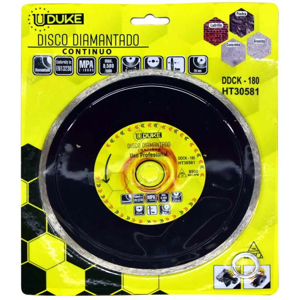 DISCO DIAMANTADO CONTINUO UDUKE PROFESIONAL 7 (HT30581)
