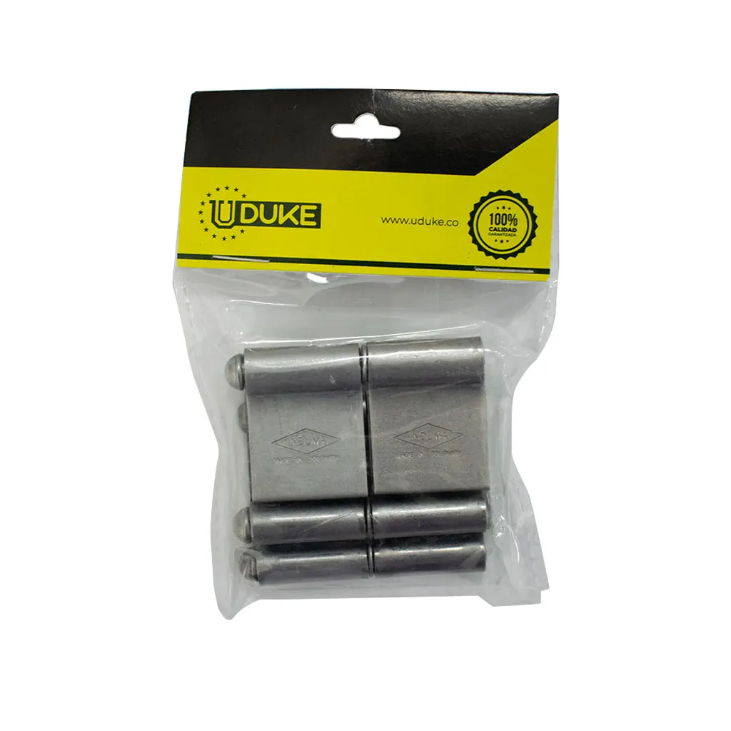 BISAGRA HIERRO ARMILLAR ALETA 2" PQT X 4 UDUKE