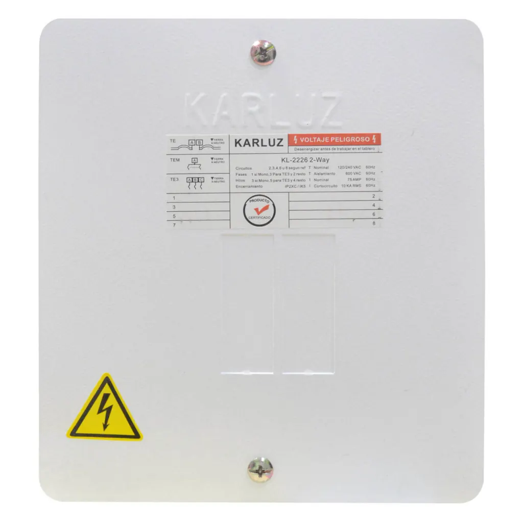 CAJA BREAKER METALICA 2 CIRCUITOS CERTIFICADA INDUMA T7901-00(T1205-0001)