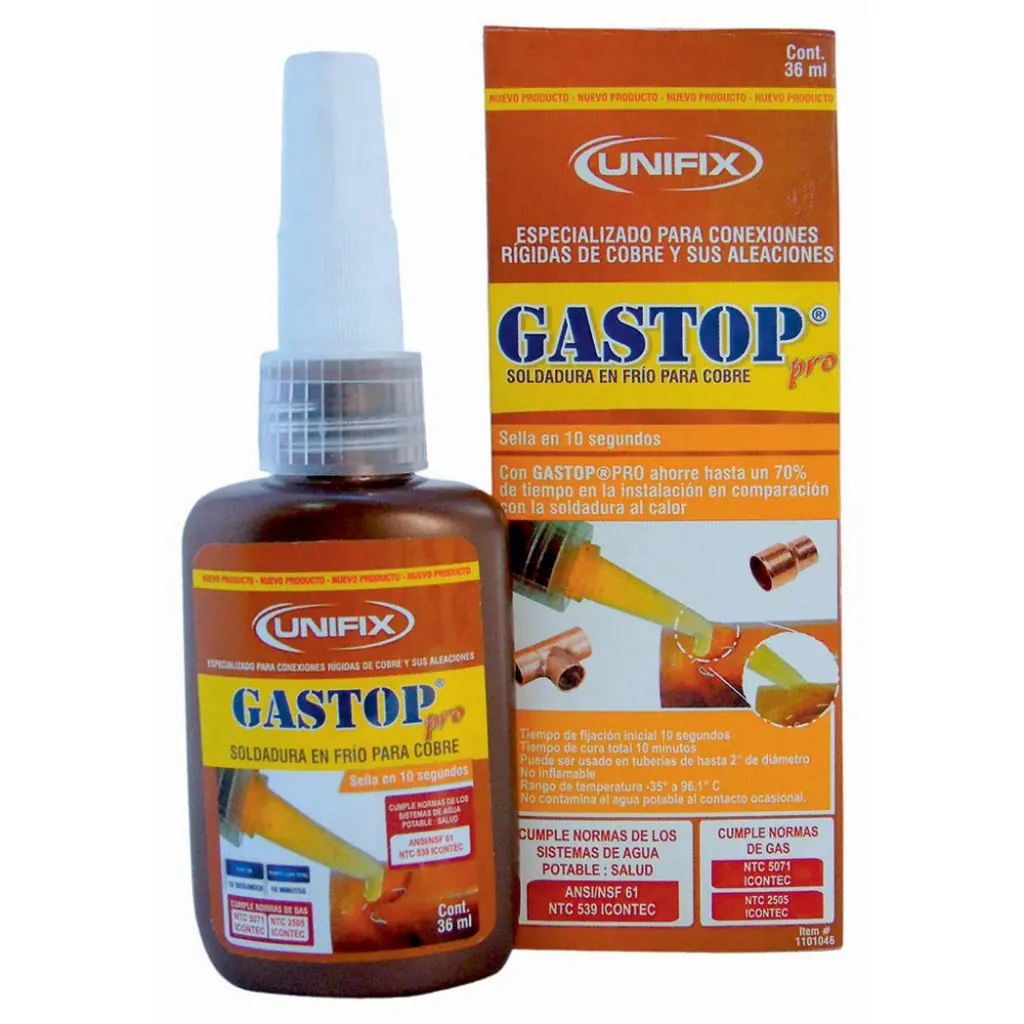 SOLDADURA EN FRIO PARA COBRE UNIFIX 36G (GASTOP-PRO) (1101046) (1101049)