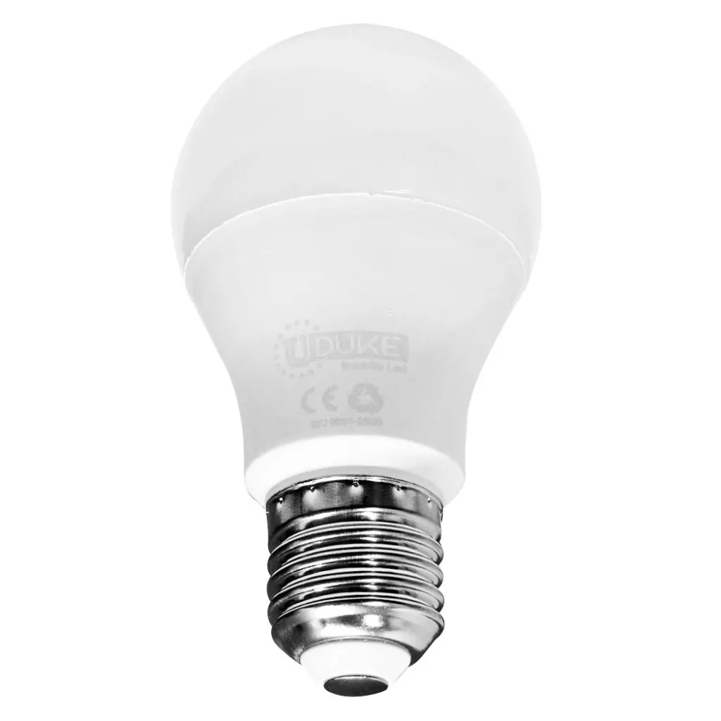 BOMBILLO LED 12W UDUKE LUZ DIA E27 MULTIVOLTAGE (6500K) (A60) (HT80398) (GARANTIA 2 ANOS)