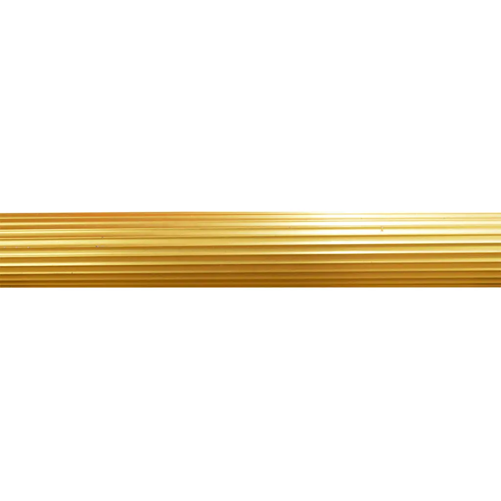 TUBO CORTINERO RANURADO 3/4" DORADO X 6MTS