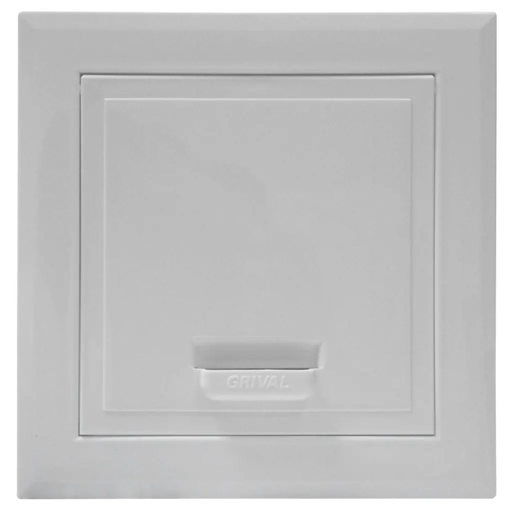 LINEA GRIVAL TAPA REGISTRO 15 X 15 BLANCA (937033331) (PAQ X 6)