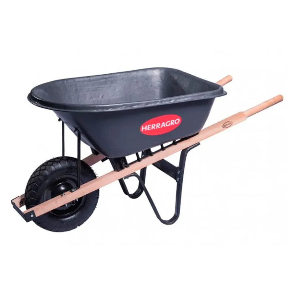 BUGUI HERRAGRO PLATON GRIS PLASTICO 5000 (100 LITROS) (LLANTA ANTI PINCHAZO 3.5) (17500007)