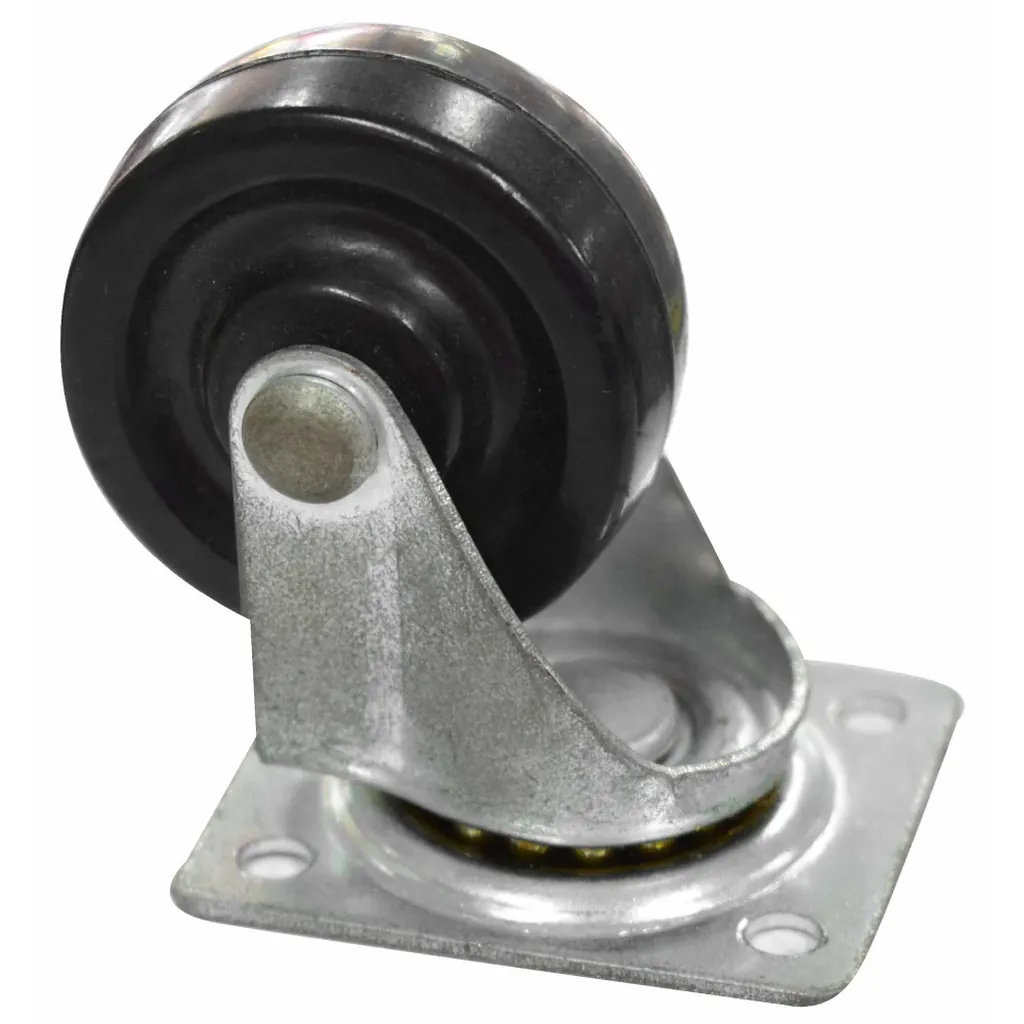 RODACHINES 1 1/2 PLANO NEGRO CAUCHO 40MM (20KG) (INDIVIDUAL) (HT40250)