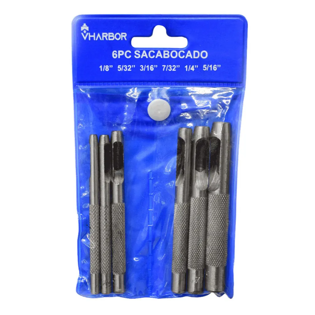 SACABOCADO X 6PCS 1/8-5/16 VHARBOR (HT30457)