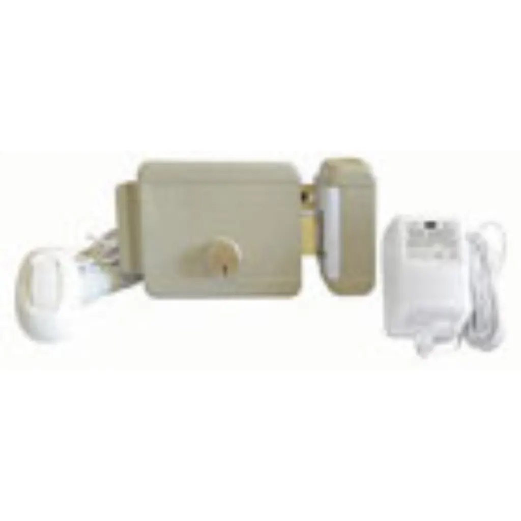 KIT CERRADURA ELECTRICA YALE 60MM DER 12V PUERTAS METAL Y MADERA (10726)