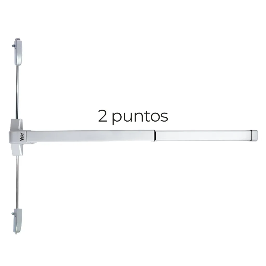 BARRA DE APERTURA ANTIPANICO TAMPA 2 PUNTOS PARA SALONES Y AUDITORIOS VERTICAL (35011)