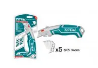 BISTURI NAVAJA 180 X 45 MM INDUSTRIAL INCLUYE 5 HOJAS DE REPUESTO TOTAL (THT5116118)