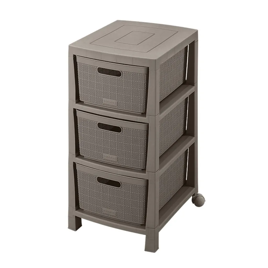 CAJONERO FIQUE 3 GAVETAS MOCCA RIMAX (12568)