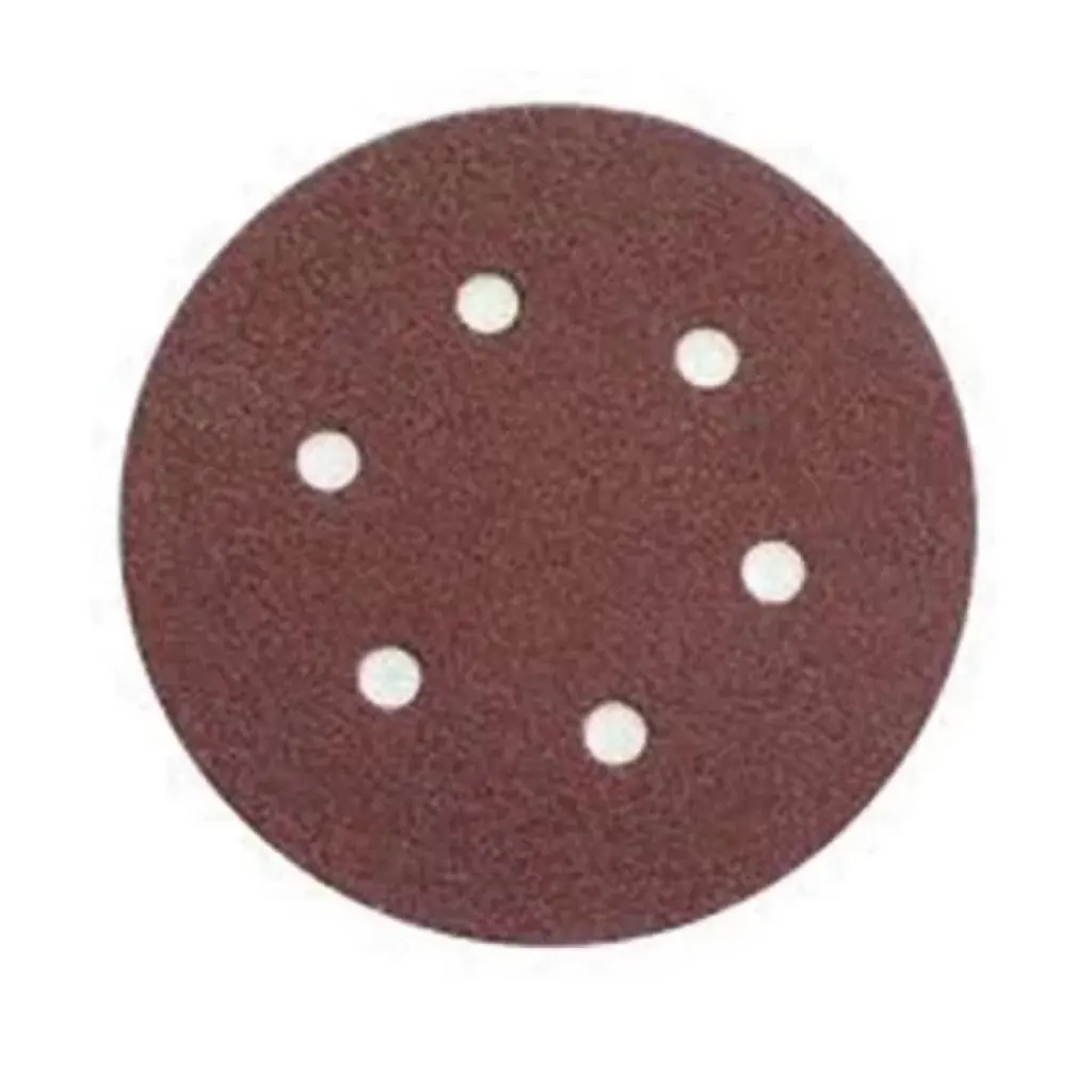 DISCO VELCRO ABRACOL ROJO 6 X 6 HUECOS GRANO 80 (RDVRO0150006)