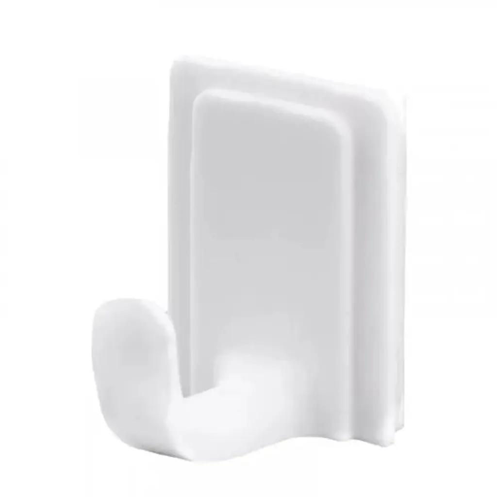 GANCHO ADHESIVO # 1 RECTANGULAR PEQUEÑO PQT X 3 UDUKE