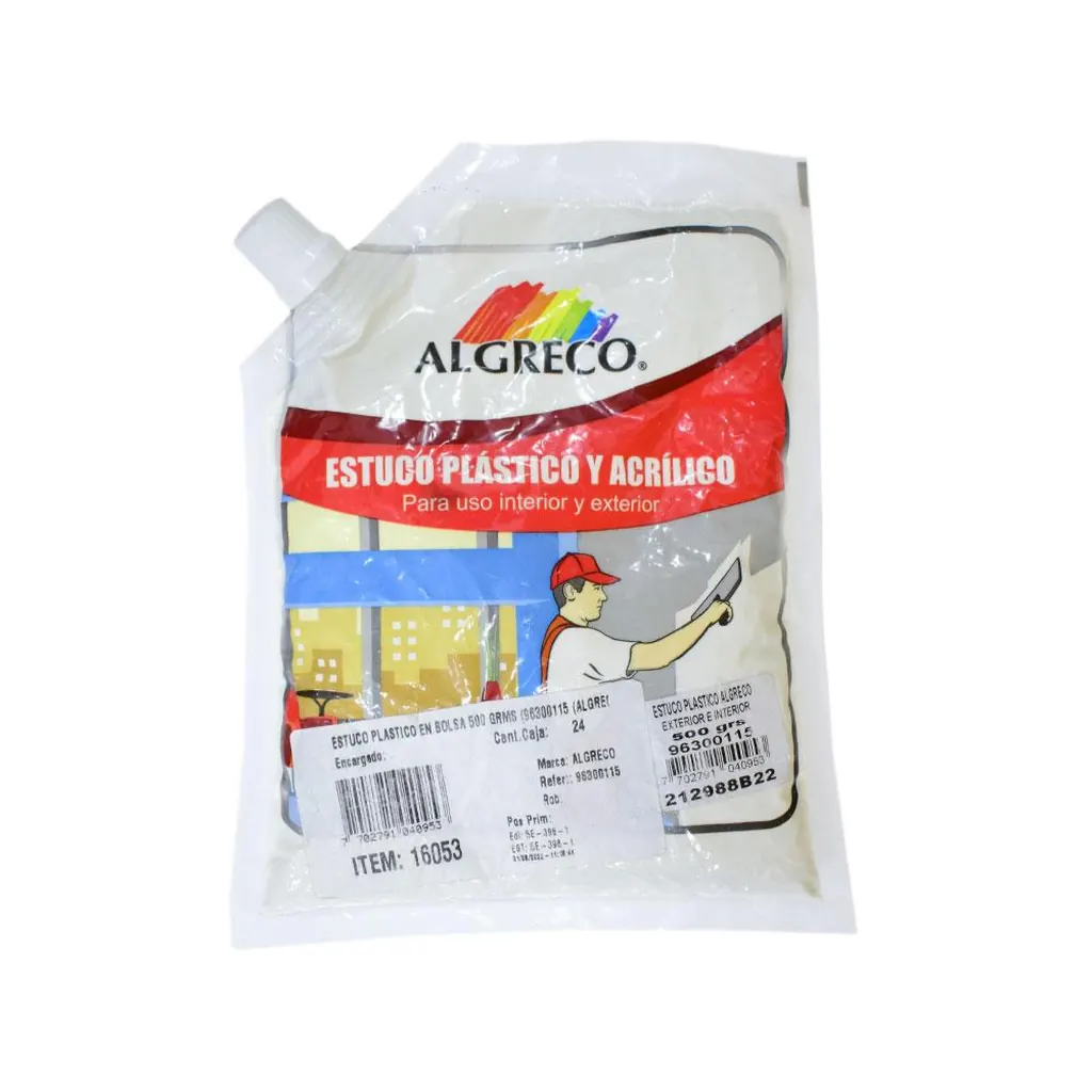 ESTUCO PLASTICO EN BOLSA 500 GRMS (96300115) (ALGRECO)