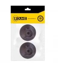 ACCESORIO CORTINERO PLAFON CAFE EN U (ABIERTO) 3/4 PAQ X 2 UDUKE