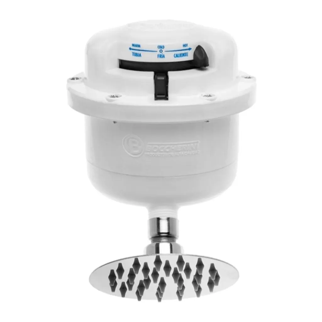DUCHA ELECTRICA BOCCHERINI FUSION DIRIGIBLE SLIM BLANCA 120V (1601110S)