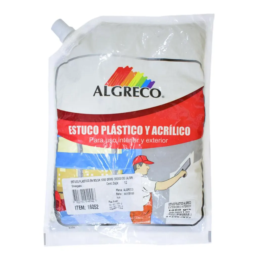 ESTUCO PLASTICO EN BOLSA 1000 GRMS (96300130) (ALGRECO)