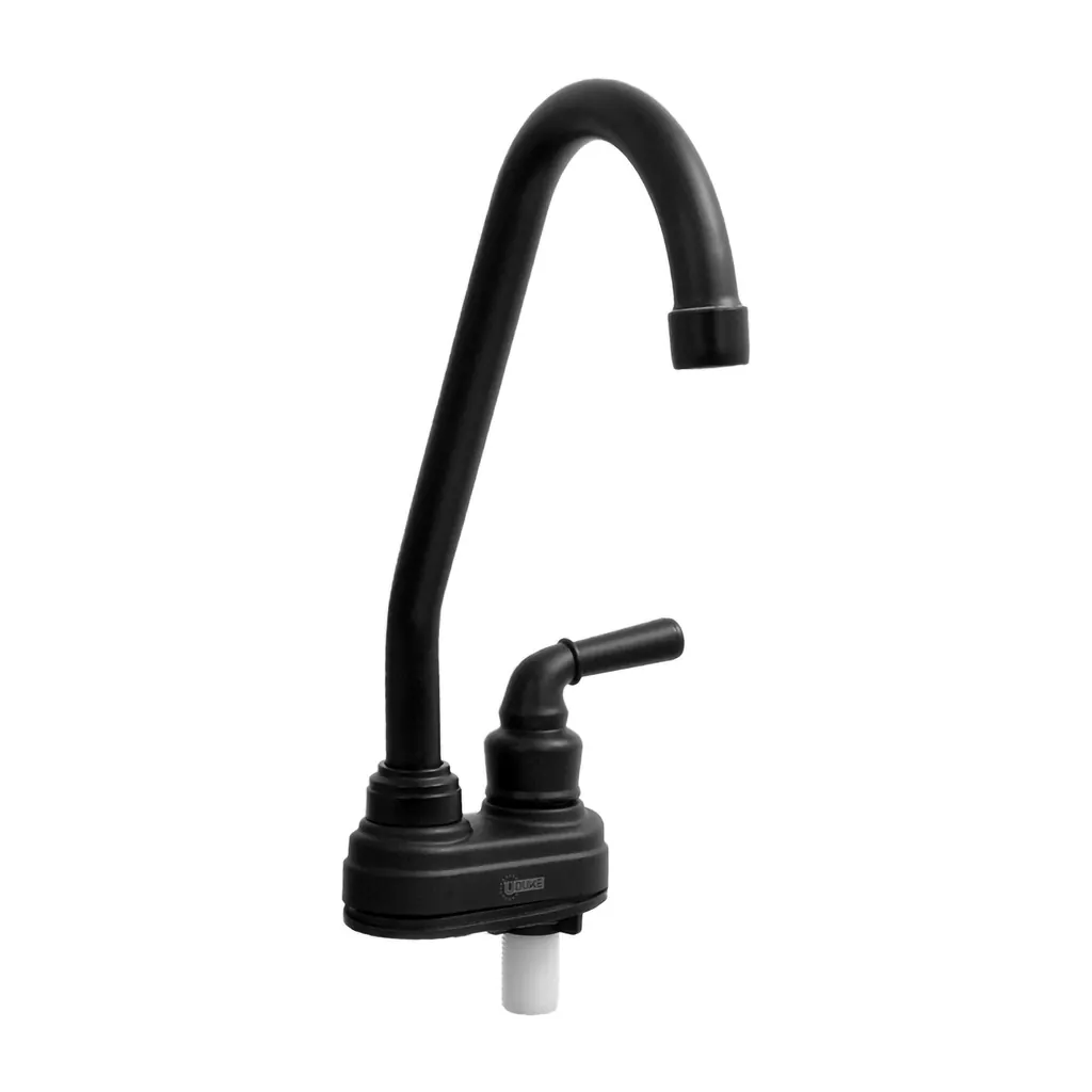 LLAVE CUELLO GANSO P/ALETA MESA CON BASE NEGRO MATE UDUKE (HT1559)