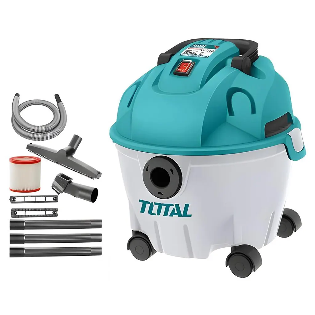 ASPIRADORA Y SOPLADORA PARA HUMEDO Y SECO 10L 1200W INCLUYE ACCESOSIROS TOTAL (UTVC12101)