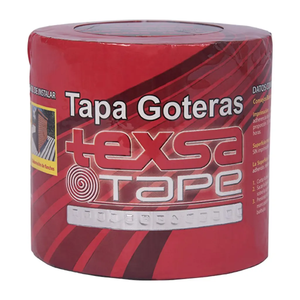 CINTA ASFALTICA TAPAGOTERAS 10 CM X 5 M ALUMINIO TEXSA TAPE