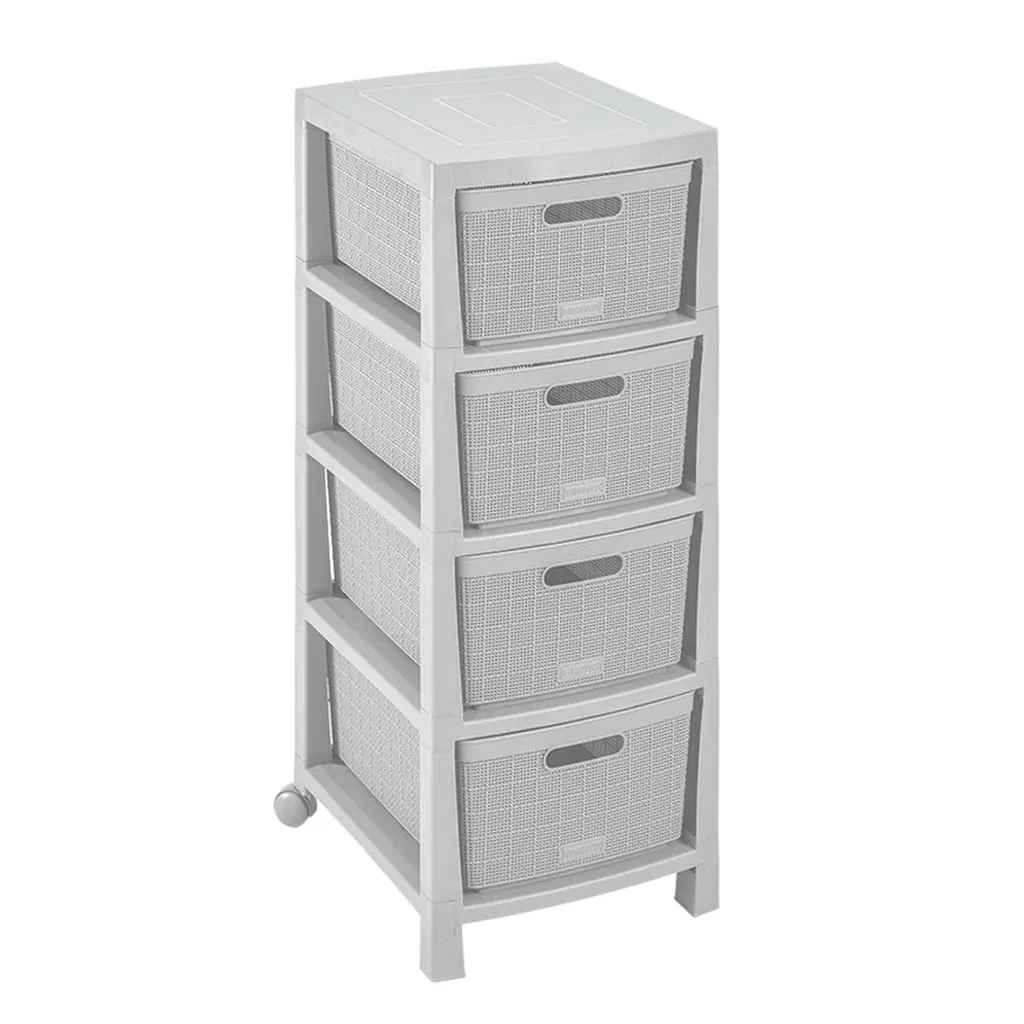 CAJONERO FIQUE 4 GAVETAS GRIS RIMAX (12571)