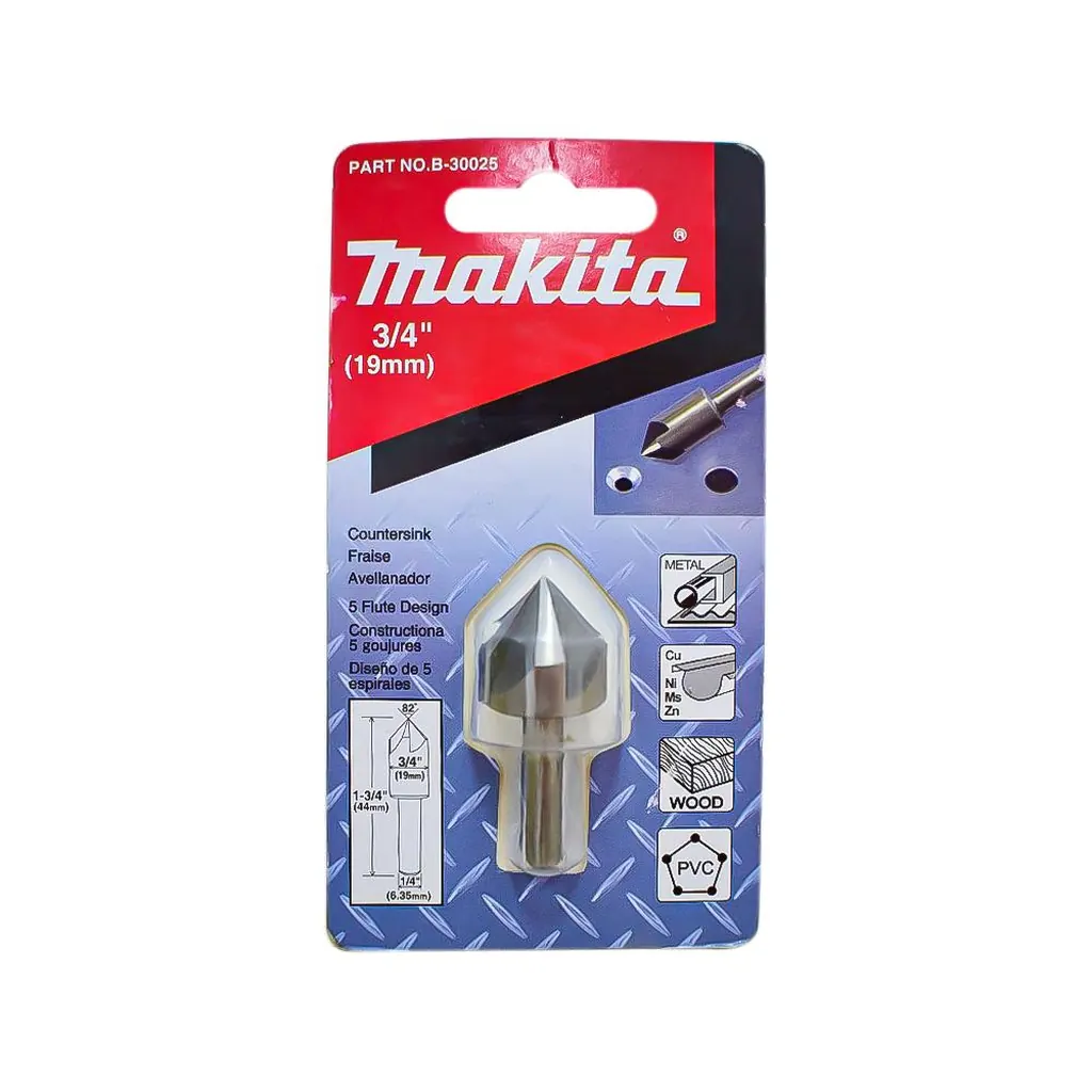 AVELLANADOR 3/4 MULTIMATERIAL ZANCO LISO MAKITA (B-30025)