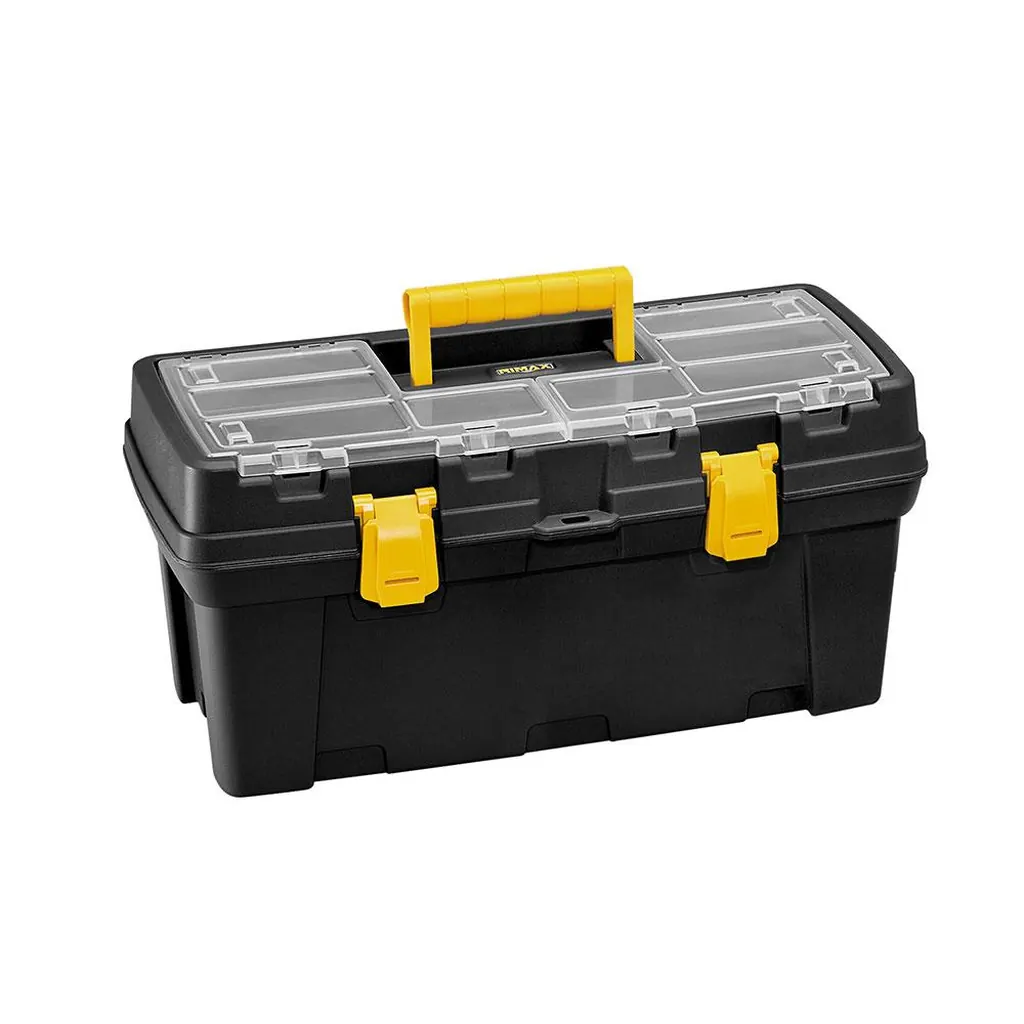 CAJA HERRAMIENTA 20 TAPA PANAL CERR PLASTICA NEGRA RIMAX (6447)