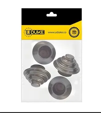 ACCESORIO CORTINERO TERMIINAL CAFE ESCALERA 1/2 PQT X 4 UDUKE