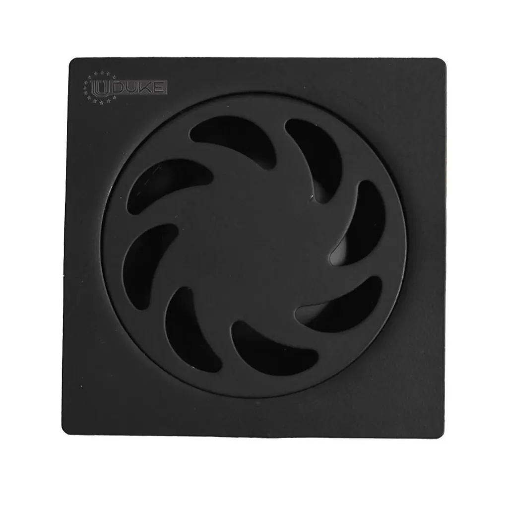 REJILLA SIFON PISO TRADICIONAL ACERO INOXIDABLE NEGRA 10X10 UDUKE (HT1581)
