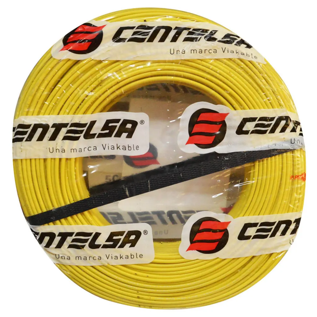 ALAMBRE RIGIDO CENTELSA #14 (AMARILLO)