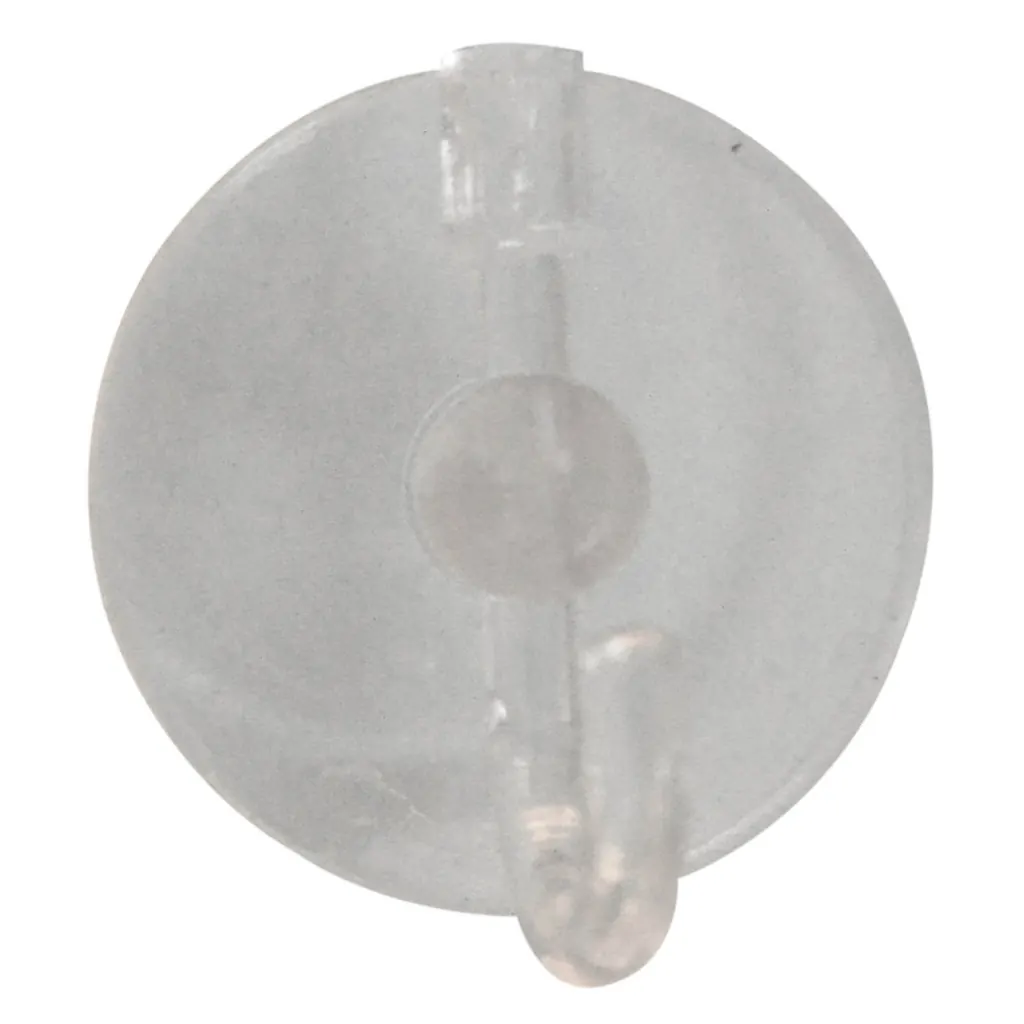 CHUPA ADHESIVA TRANSPARENTE # 4 CON GANCHO PLASTICO PQT X 3 UDUKE