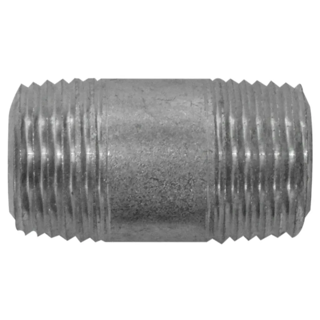 NIPLE GALVANIZADO 1/2 X 1-5 PAQ X 2 UDUKE