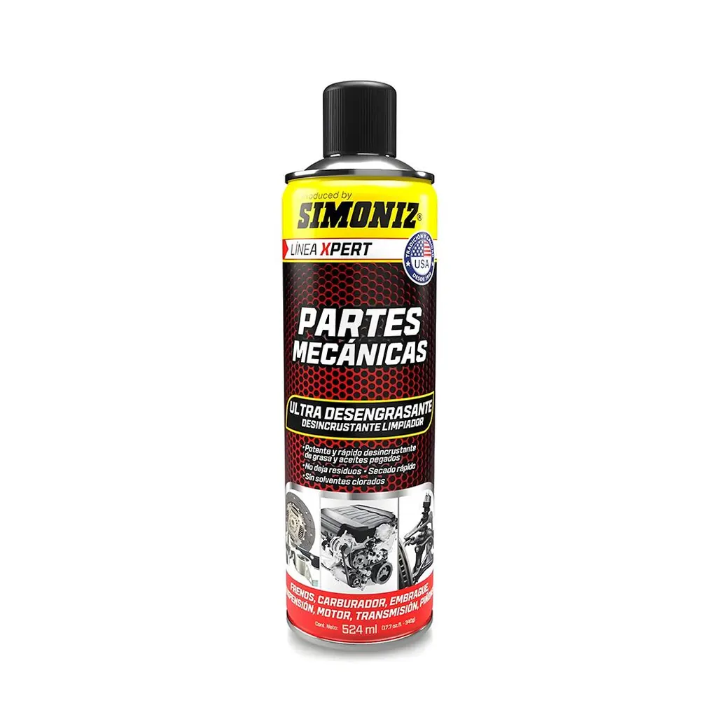 DESENGRASANTE PARTES MECANICAS XPERT 524 ML SIMONIZ (208893)