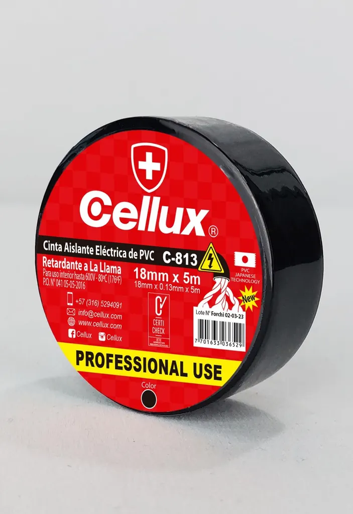 CINTAS AISLANTE CELLUX PEQUENA 5 MTS