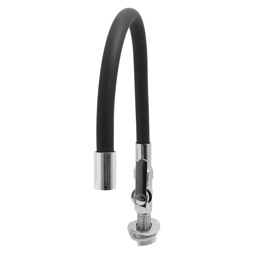 LLAVE LAVAPLATOS CUELLO GANSO FLEXIBLE ACERO INOXIDABLE ALETA MESA UDUKE (HT2046)