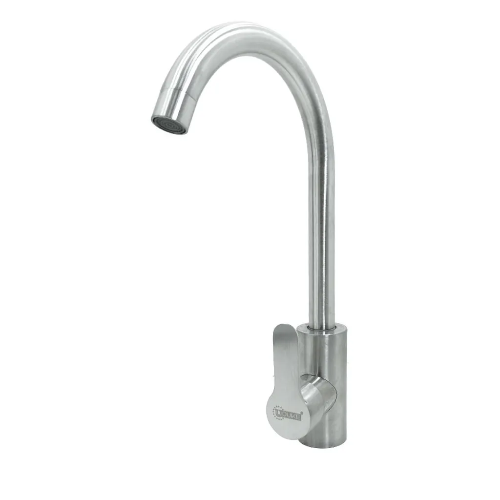 LLAVE LAVAPLATOS ACERO INOXIDABLE REDONDA SATINADA UDUKE (HT2049)