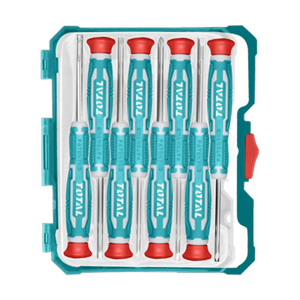 JUEGO DESTORNILLADORES X 8PZS PUNTA INMANTADA INDUSTRIAL SUPER TOTAL (THT250826)