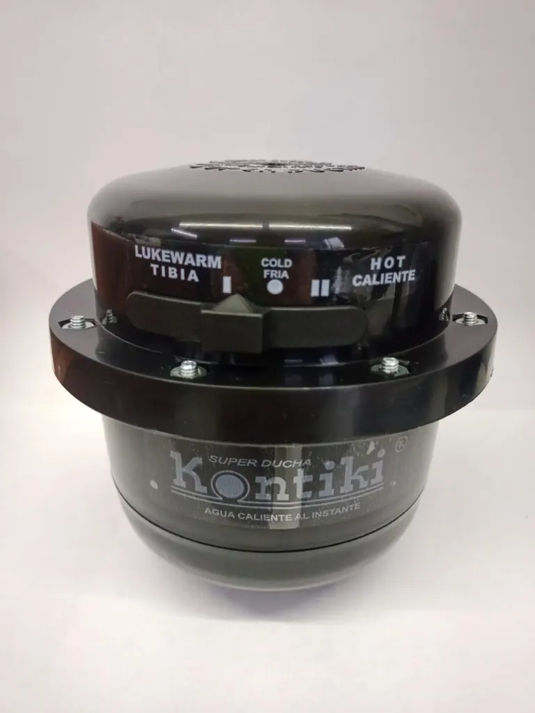 DUCHA ELECTRICA KONTIKI 3 TEMPERATURAS CON MINIDUCHA NEGRA 110V (K-101N)