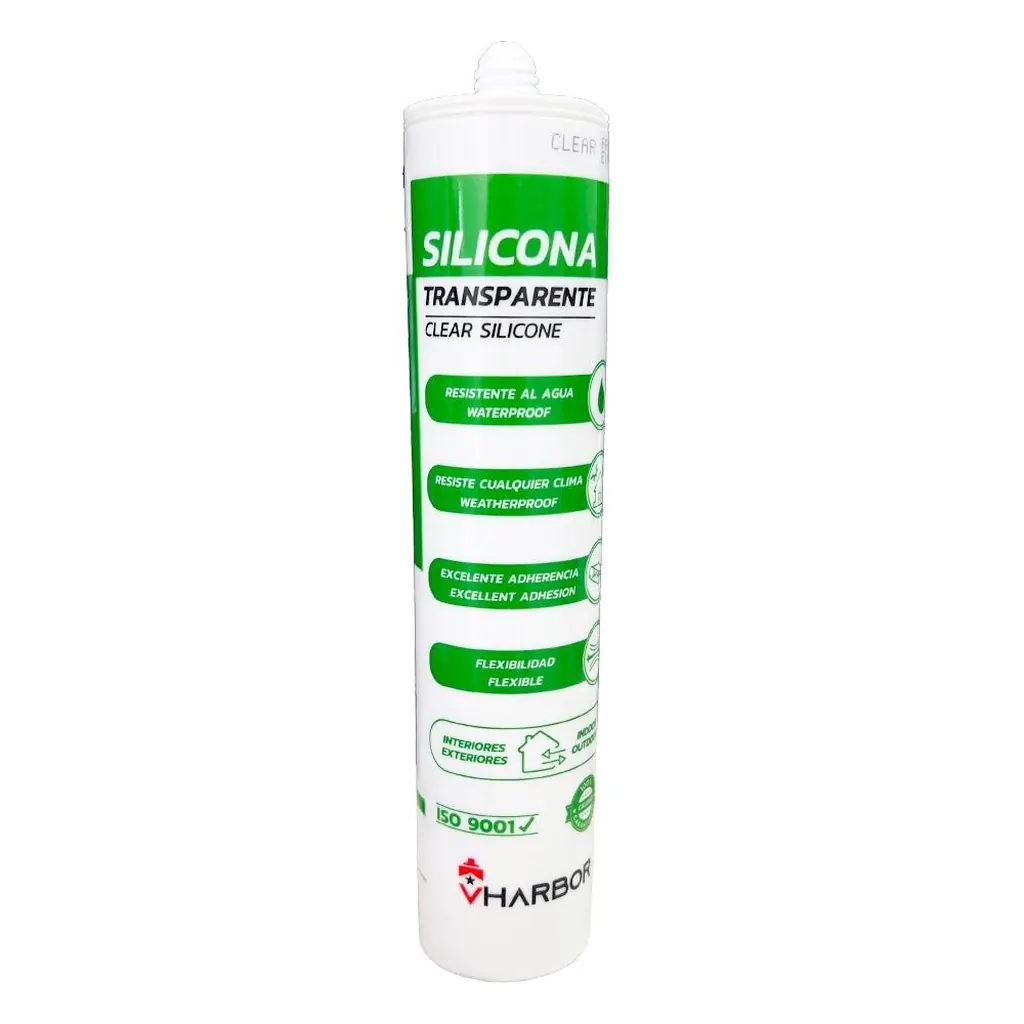 SILICONA TUBO TRANSPARENTE 300ML VHARBOR (HT3117)