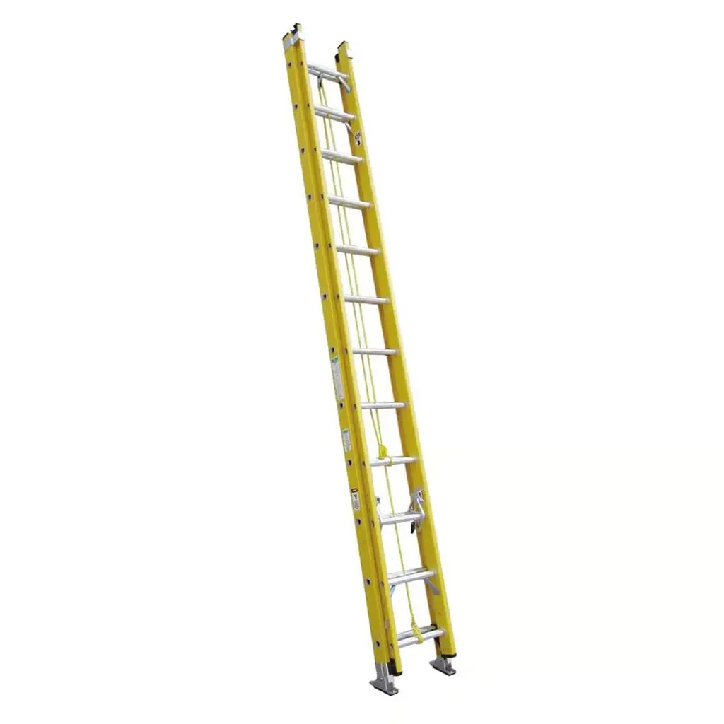 ESCALERA DE EXTENSION EN FIBRA DE VIDRIO AMARILLA 24 PELDAÑOS 7.32 MTS UDUKE (150KG) HT3175