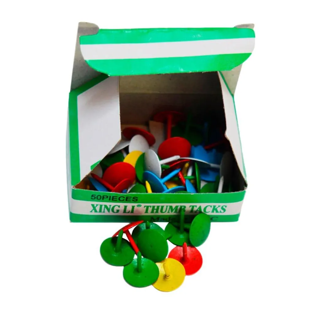 CHINCHES COLORES SURTIDOS (CAJA X 50) (XL-50C)