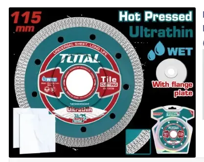 DISCO DIAMANTADO CONTINUO 4 1/2" CORTE BALDOZA,MARMOL, CERAMICA INDUSTRIAL SUPER TOTAL (TAC2181151HT)