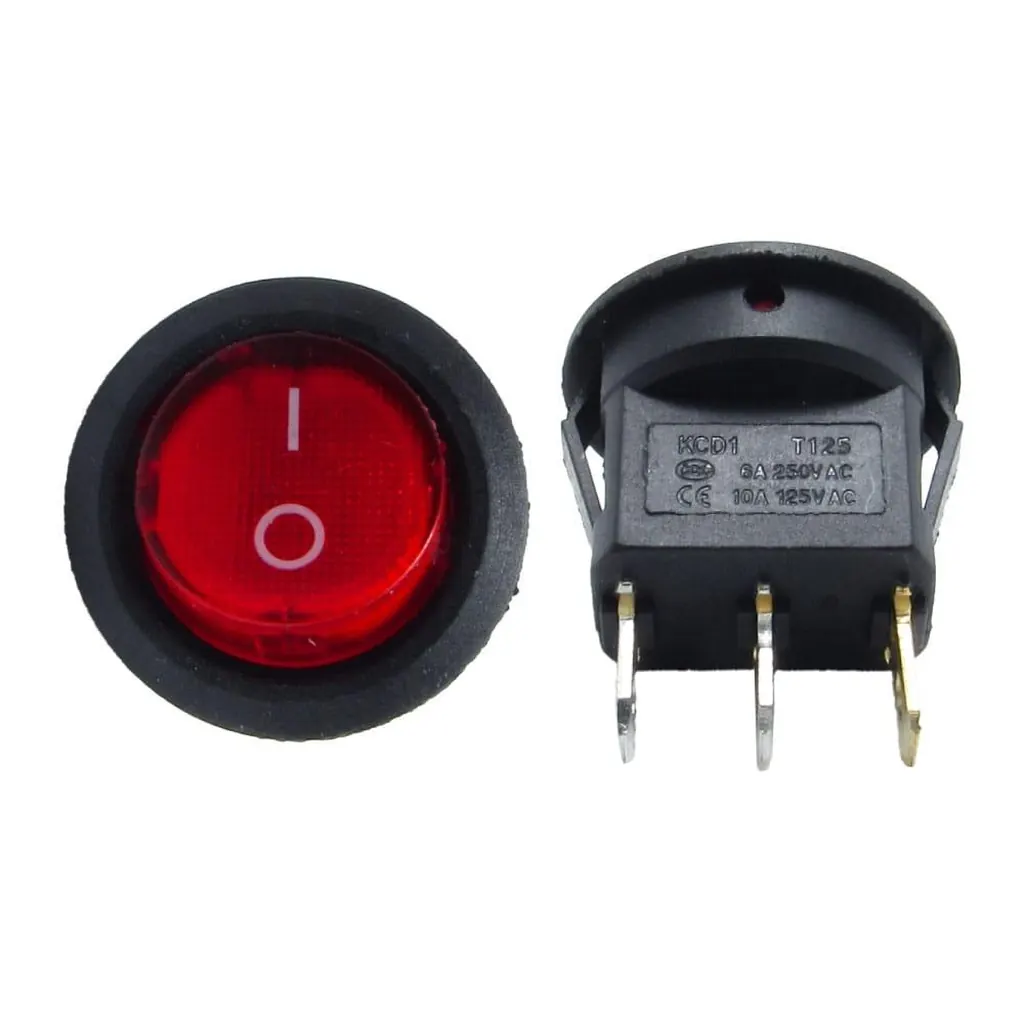 SWITCH BOTON REDONDO ON OFF (KCD1-T125)