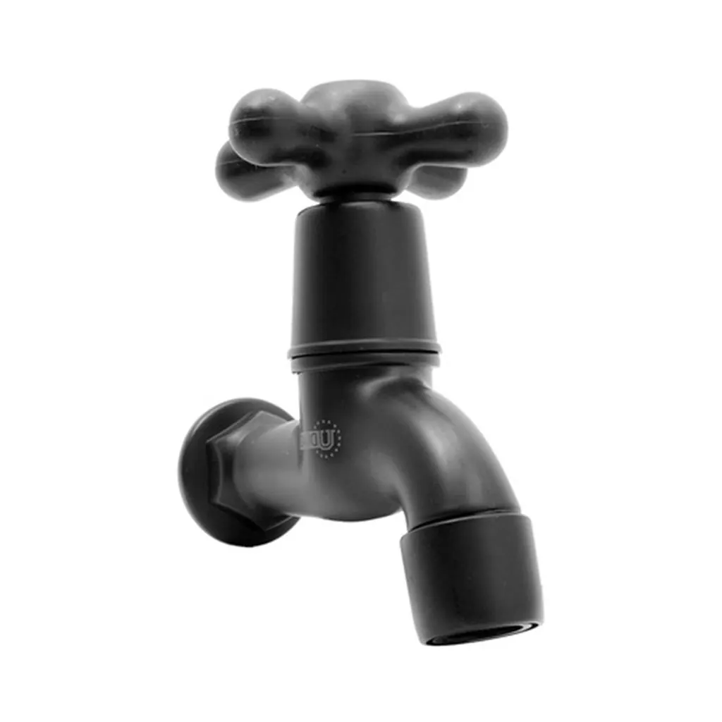GRIFO NEGRO 1/2 x 1/2" EXTENSION LARGO ABS UDUKE (HT2176)
