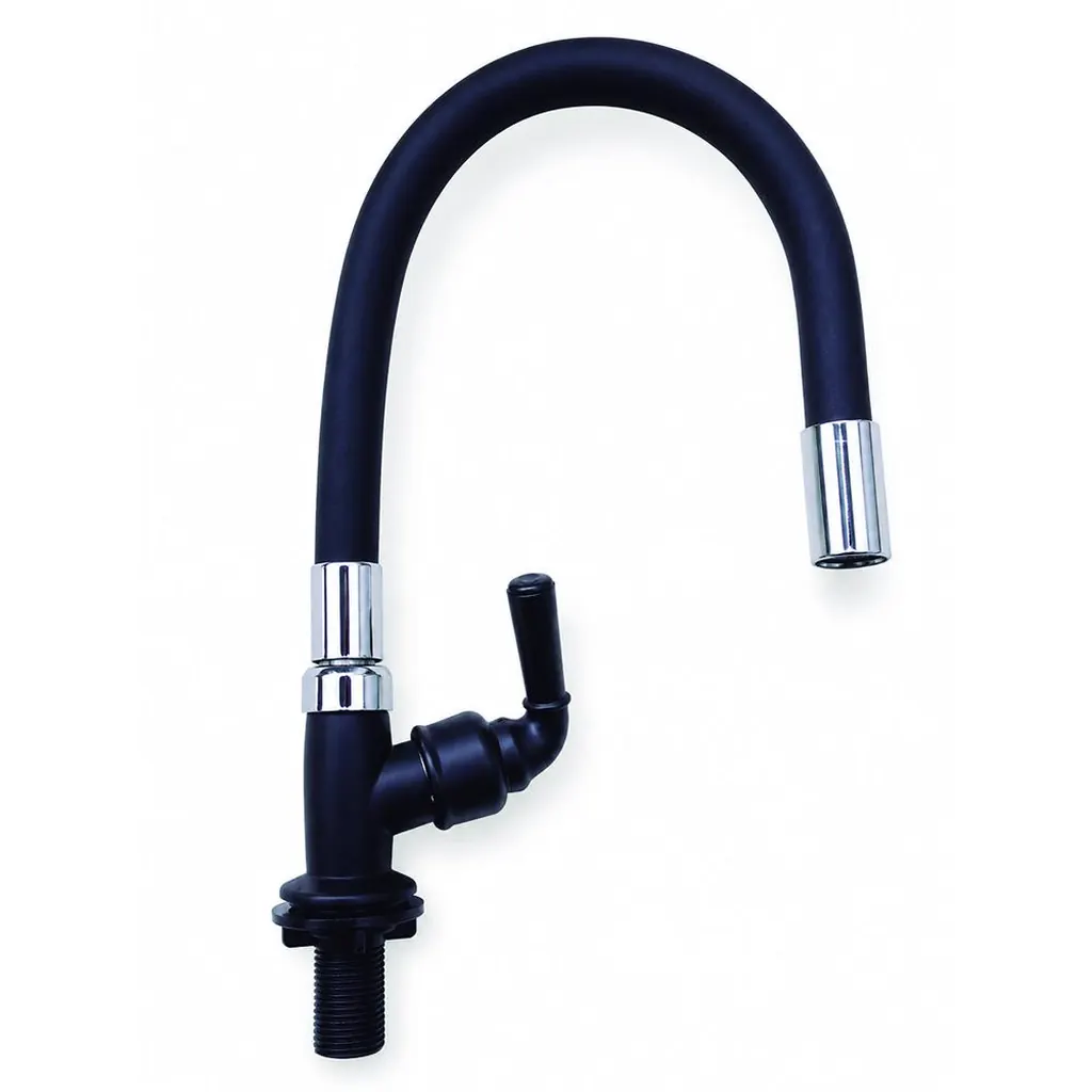 LLAVE CUELLO GANSO P/ALETA NEGRO MESA FLEXIBLE NEGRO ABS UDUKE (HT2172)