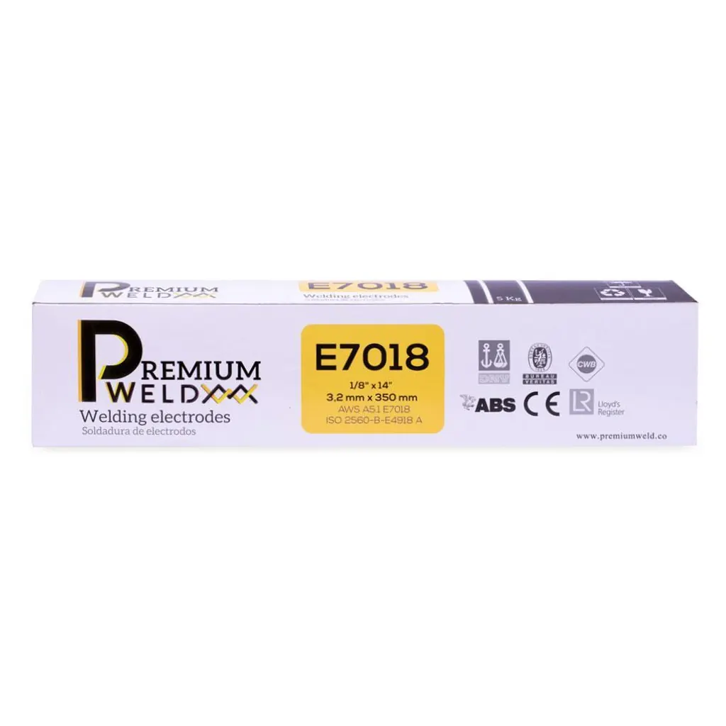 SOLDADURA DE ELECTRODO PW7018 - 1/8 BLANCA PREMIUM WELD