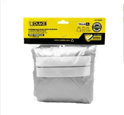 IMPERMEABLE PARA MOTO PLASTICO COMPLETO REFLECTIVO PRO-PREMIUM TALLA XL (IPXL)