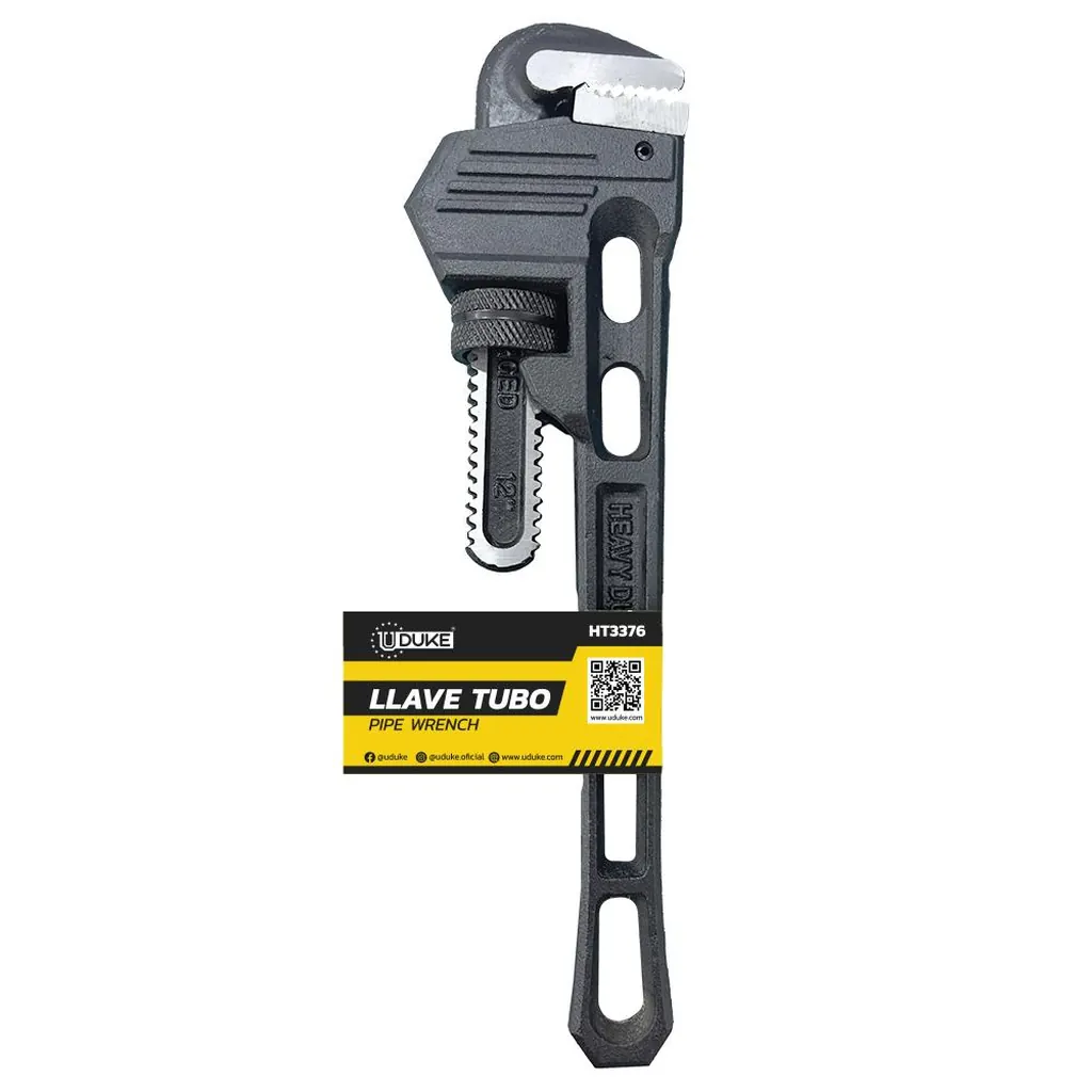 LLAVE TUBO NEGRO 12" UDUKE (HT3376)