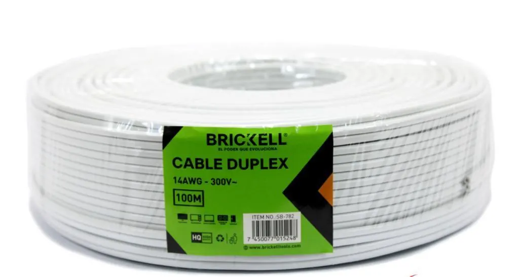 CABLE DUPLEX 2 X 14 (BK-782) (RETIE)
