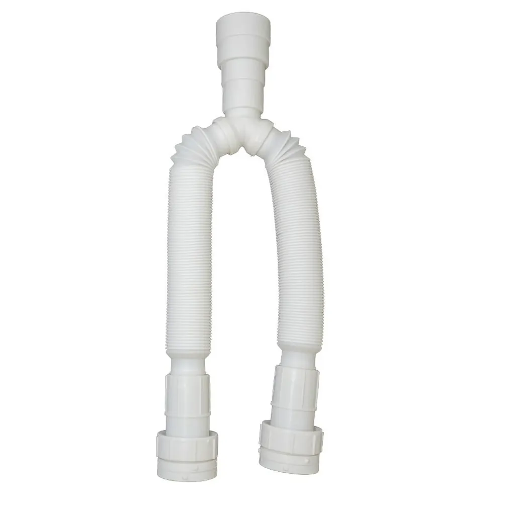 SIFON LAVAPLATOS FLEXIBLE BLANCO DOBLE 1 1/4" BLANCO UDUKE (HT2283)