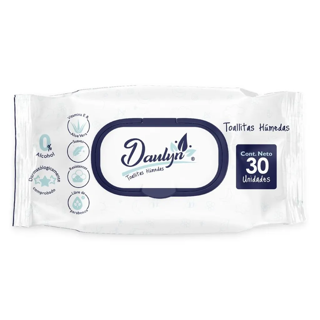 PAÑITOS HUMEDOS DAULYN X 30 UNIDADES
